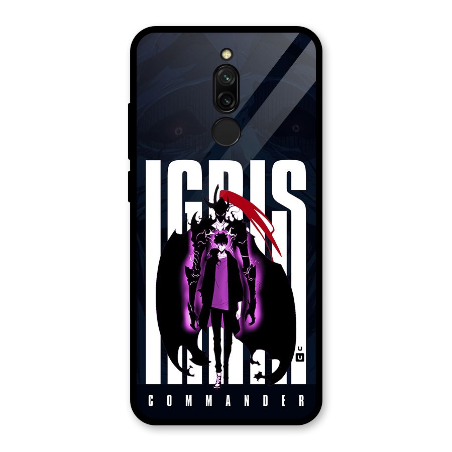 Commander Igris Glass Back Case for Redmi 8