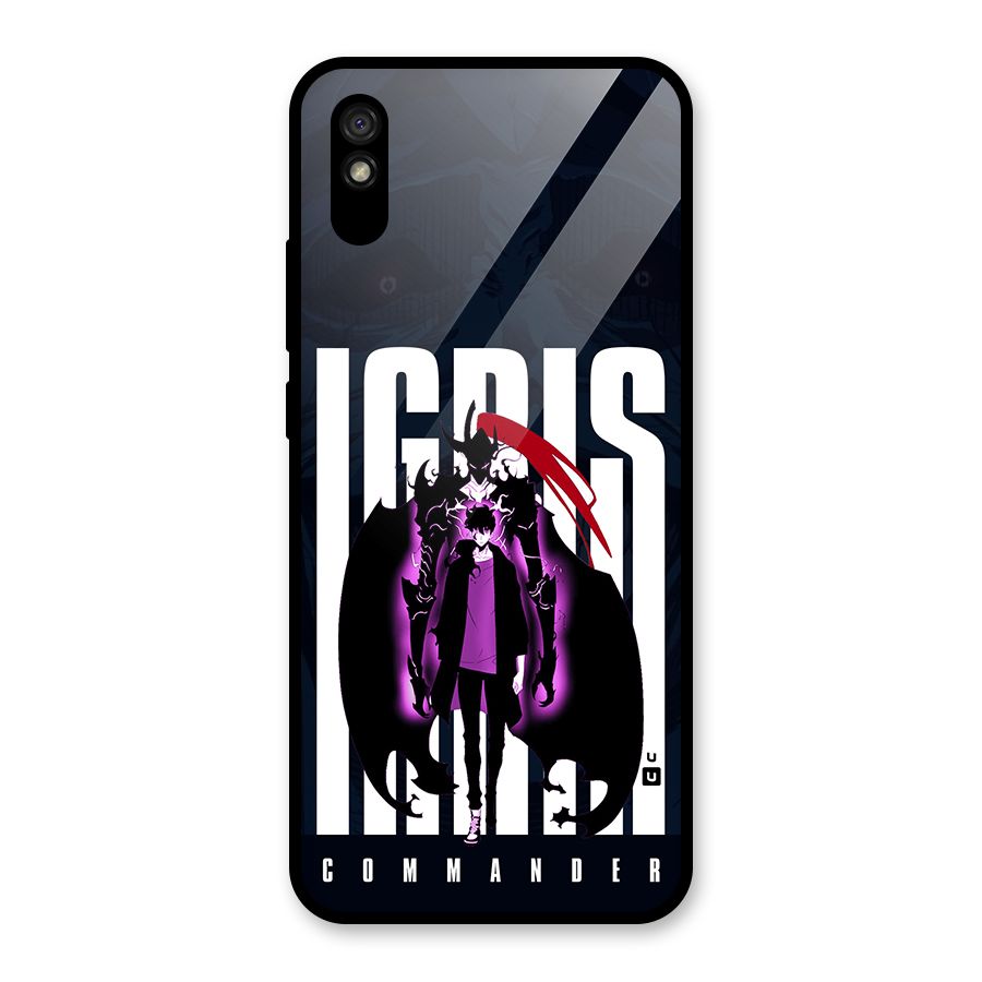Commander Igris Glass Back Case for Redmi 9A