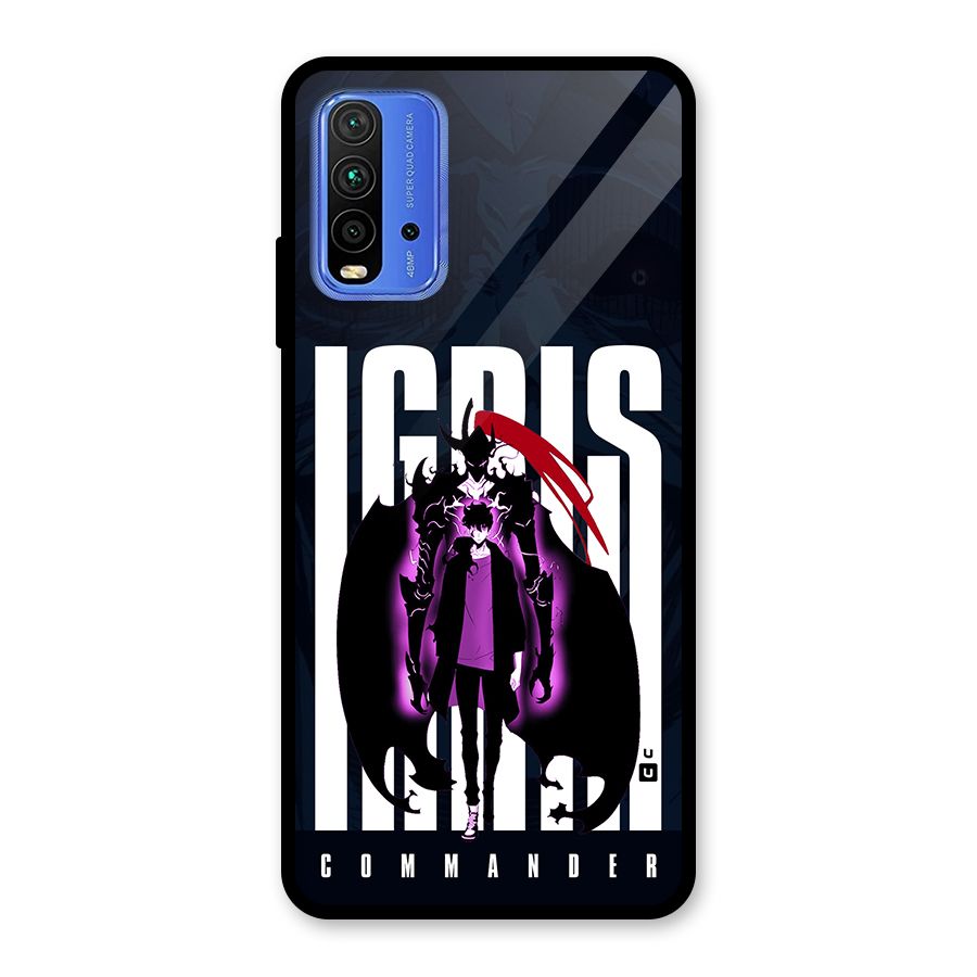 Commander Igris Glass Back Case for Redmi 9 Power