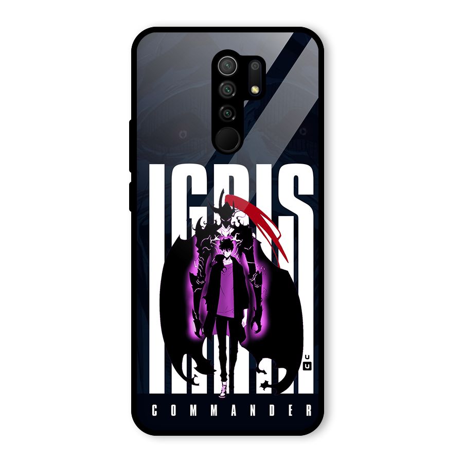Commander Igris Glass Back Case for Redmi 9 Prime