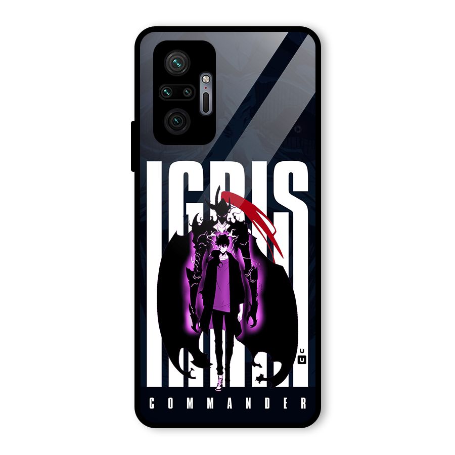 Commander Igris Glass Back Case for Redmi Note 10 Pro Max