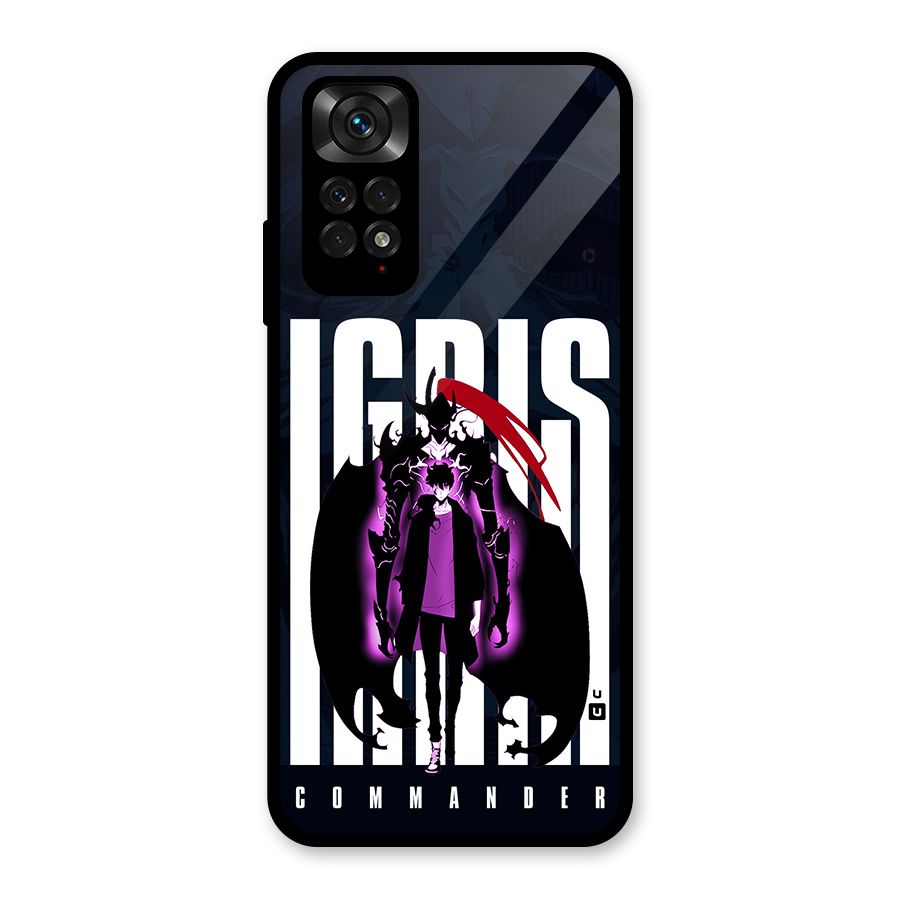 Commander Igris Glass Back Case for Redmi Note 11