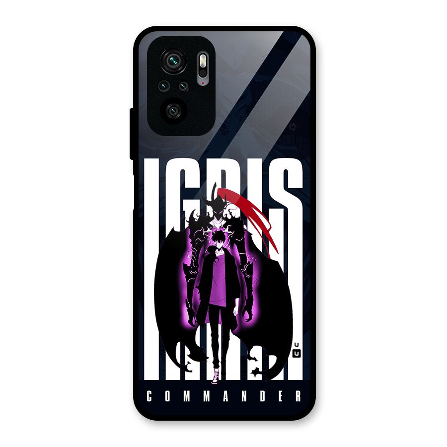 Commander Igris Glass Back Case for Redmi Note 11 SE