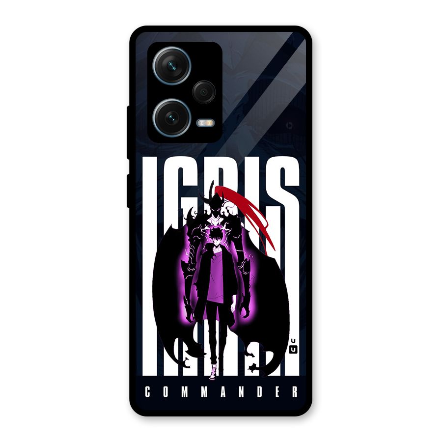 Commander Igris Glass Back Case for Redmi Note 12 Pro Plus 5G