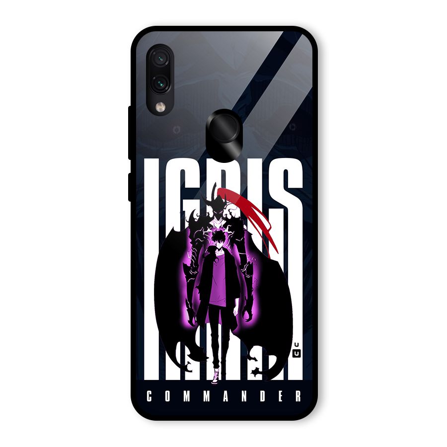 Commander Igris Glass Back Case for Redmi Note 7
