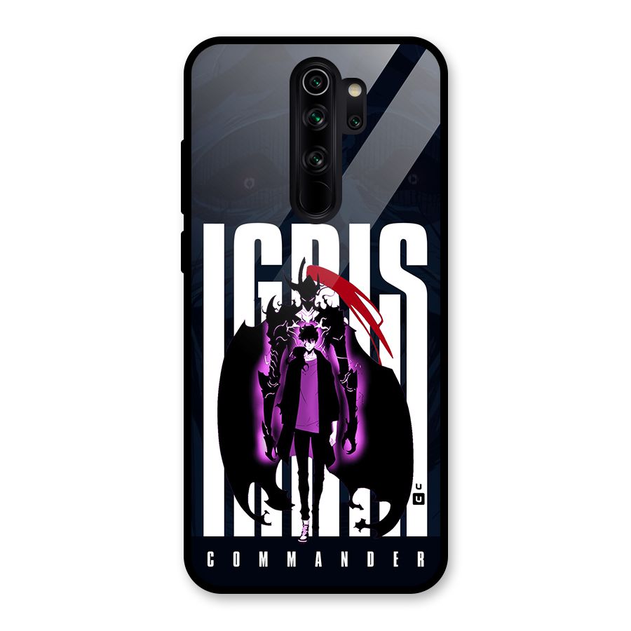 Commander Igris Glass Back Case for Redmi Note 8 Pro