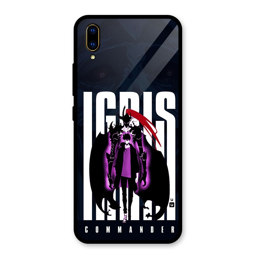 Commander Igris Glass Back Case for Vivo V11 Pro