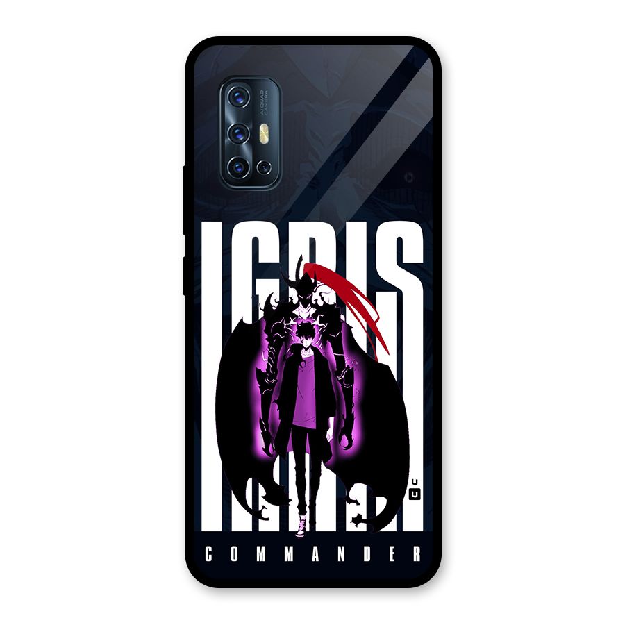 Commander Igris Glass Back Case for Vivo V17