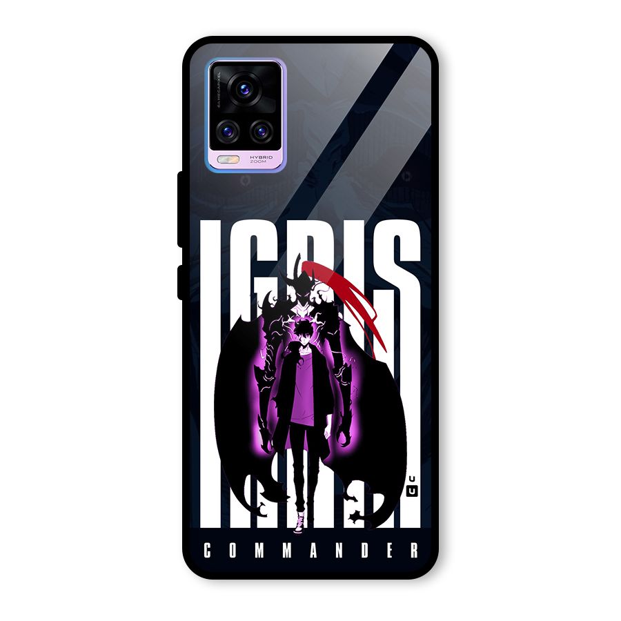 Commander Igris Glass Back Case for Vivo V20 Pro