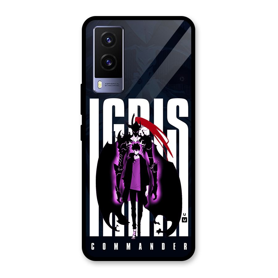 Commander Igris Glass Back Case for Vivo V21e 5G