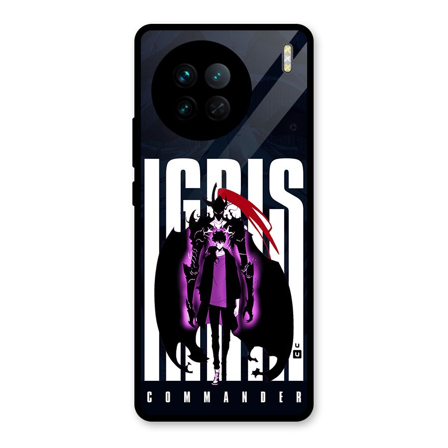 Commander Igris Glass Back Case for Vivo X90