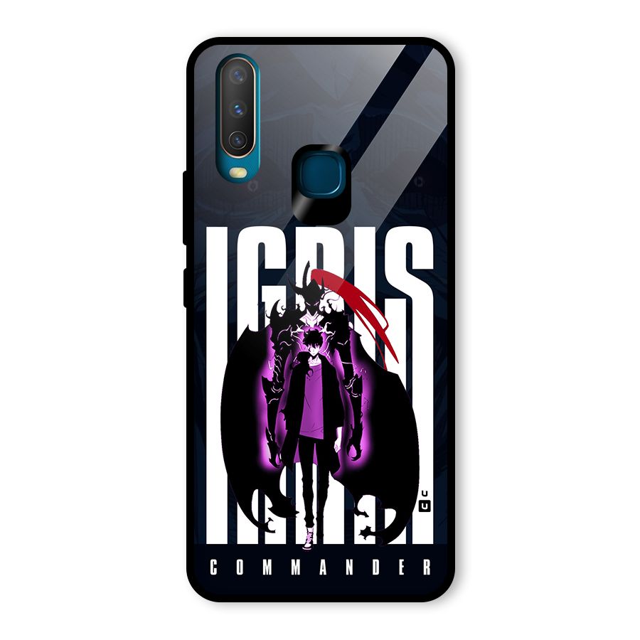 Commander Igris Glass Back Case for Vivo Y12