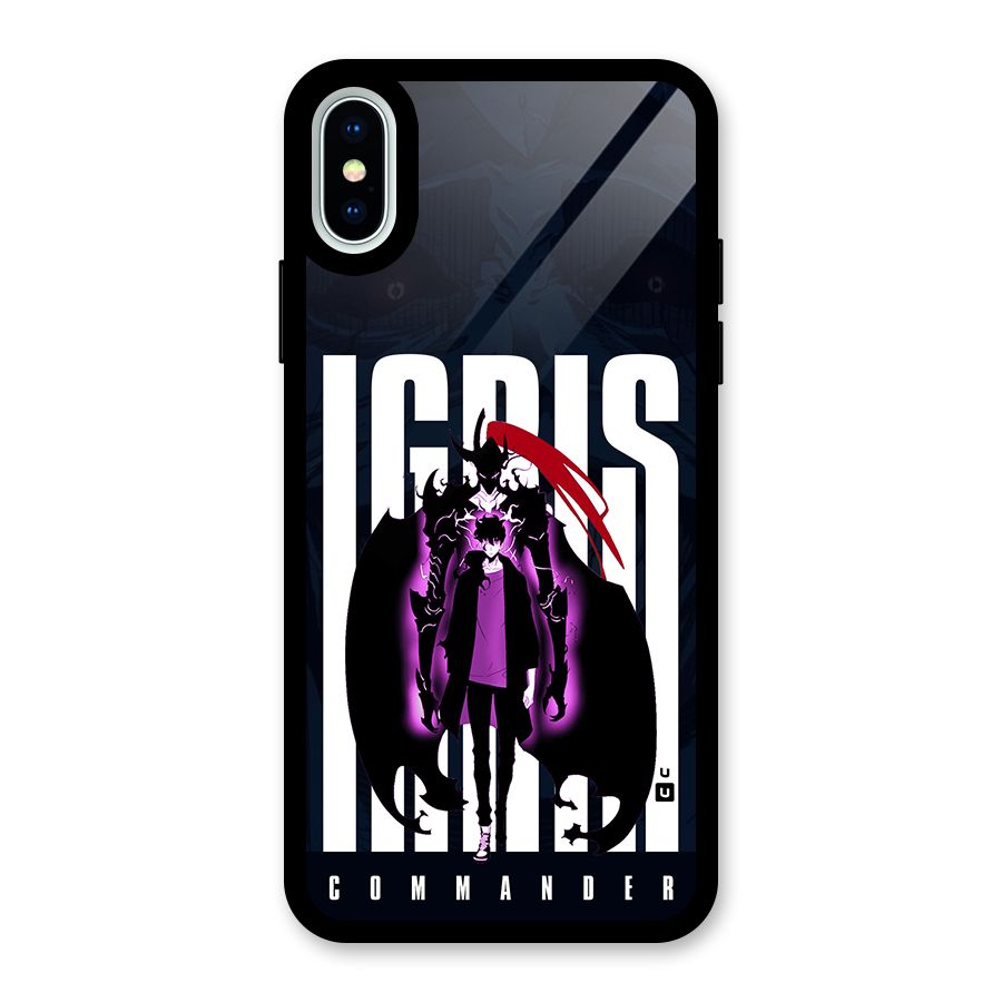 Commander Igris Glass Back Case for iPhone X