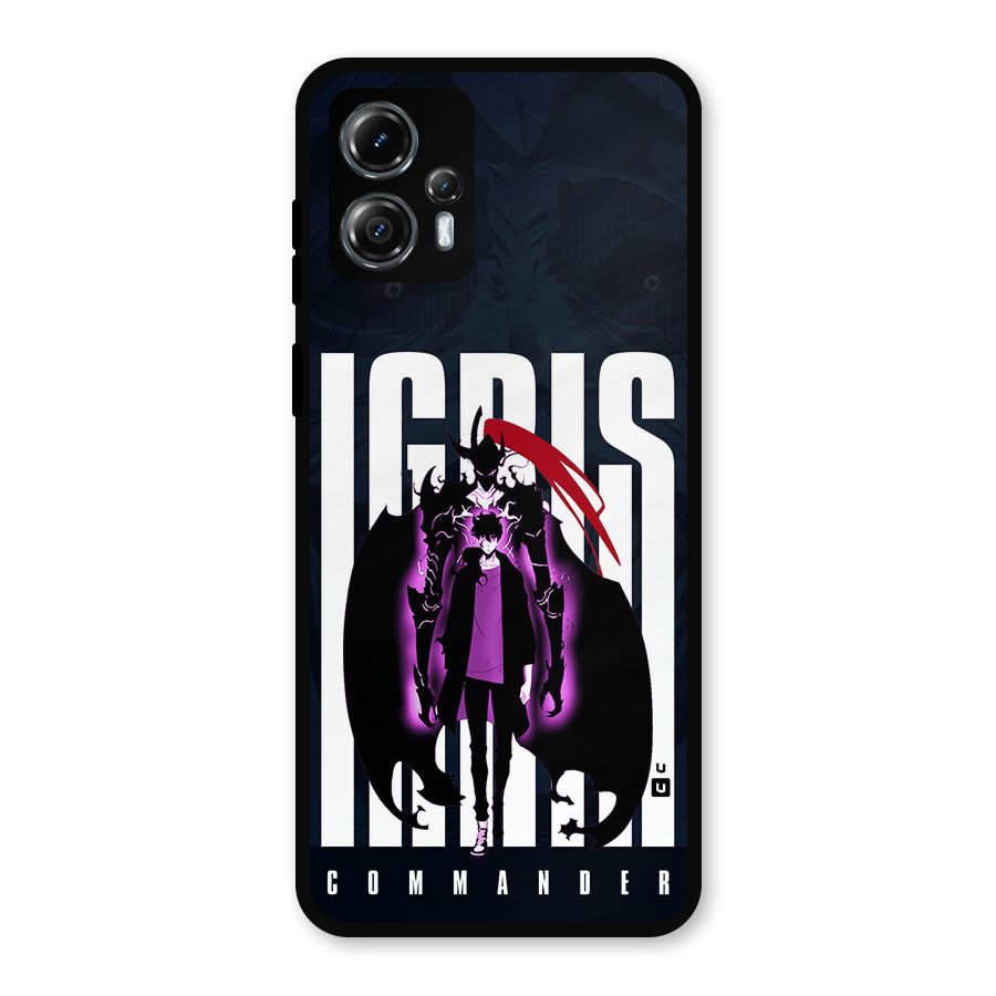 Commander Igris Metal Back Case for Moto G13