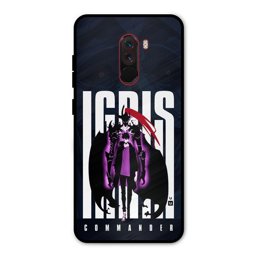 Commander Igris Metal Back Case for Poco F1