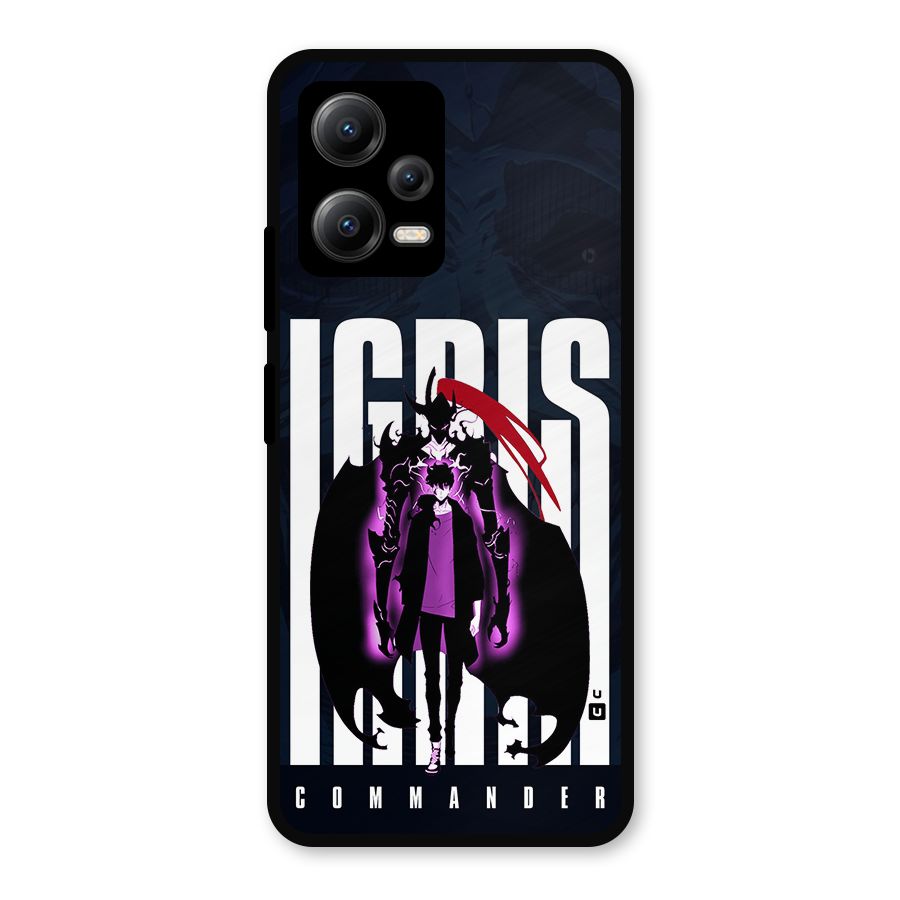 Commander Igris Metal Back Case for Poco X5