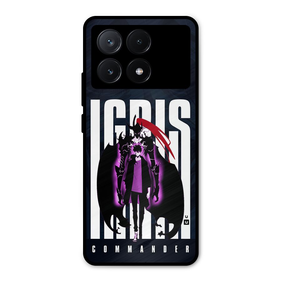 Commander Igris Metal Back Case for Poco X6 Pro
