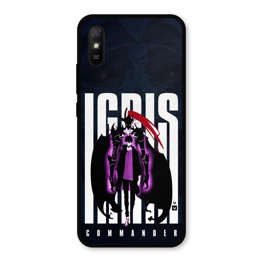 Commander Igris Metal Back Case for Redmi 9a