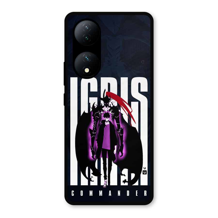 Commander Igris Metal Back Case for Vivo Y100a