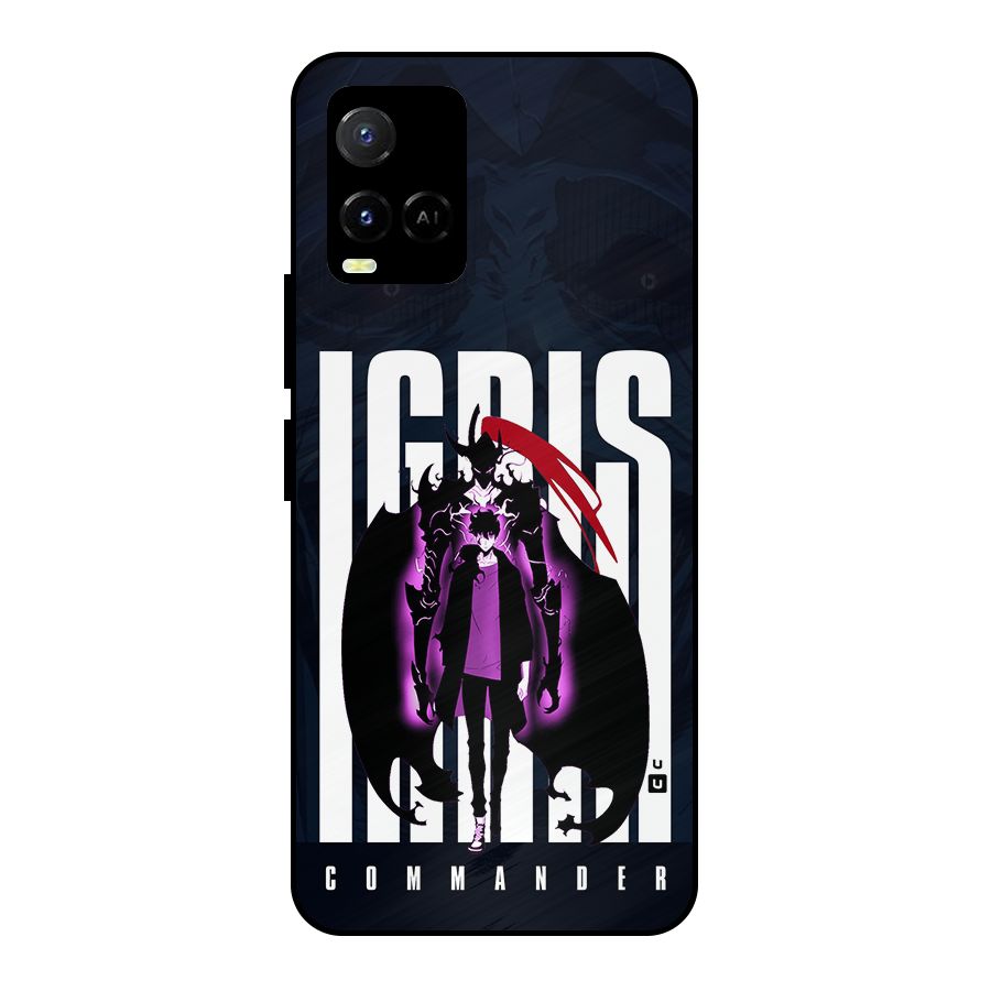 Commander Igris Metal Back Case for Vivo Y21A