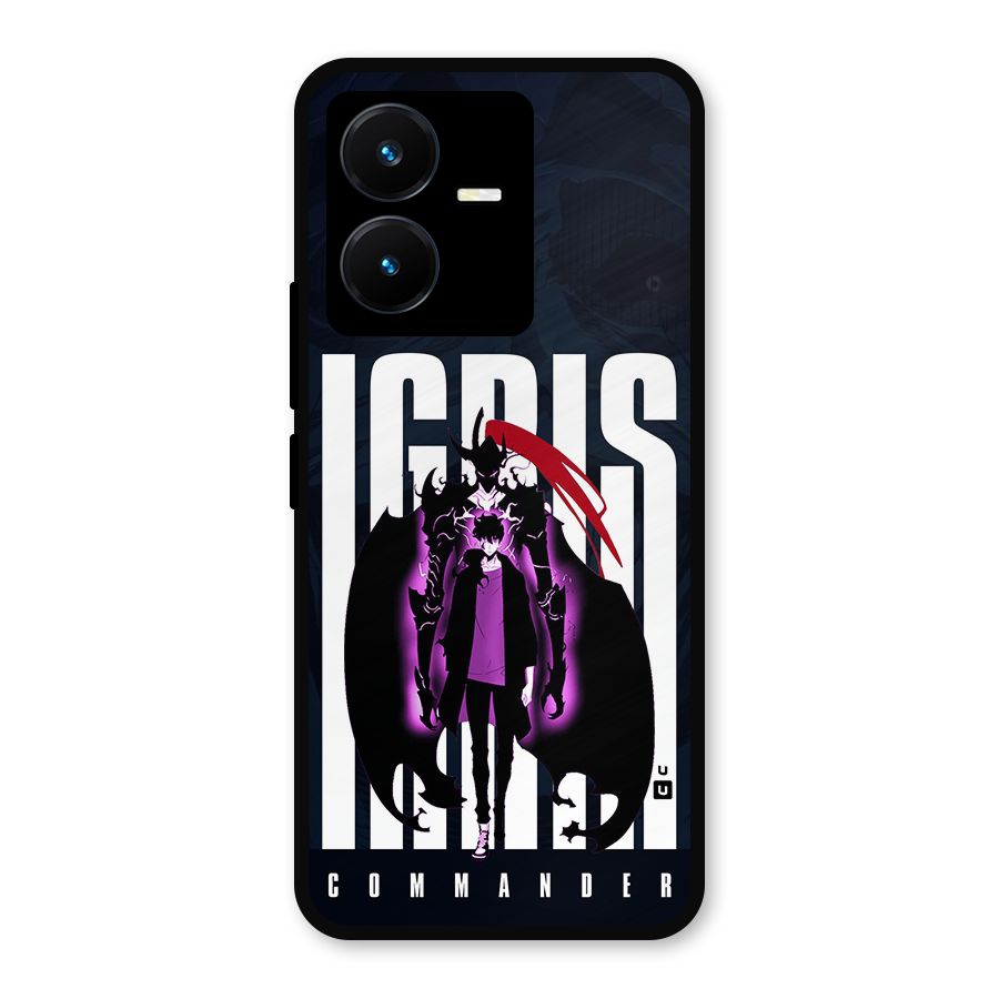 Commander Igris Metal Back Case for Vivo Y22s