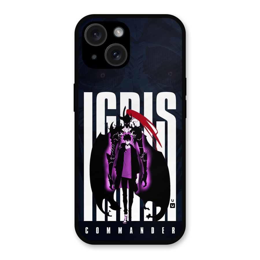 Commander Igris Metal Back Case for iPhone 15