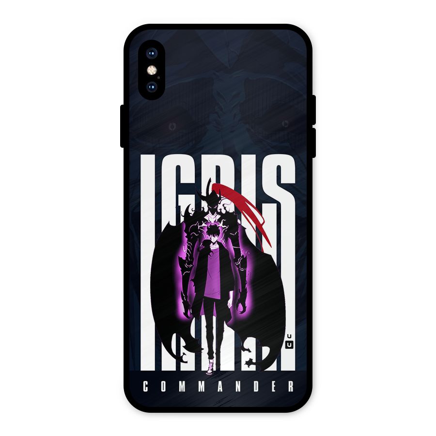 Commander Igris Metal Back Case for iPhone XS Max