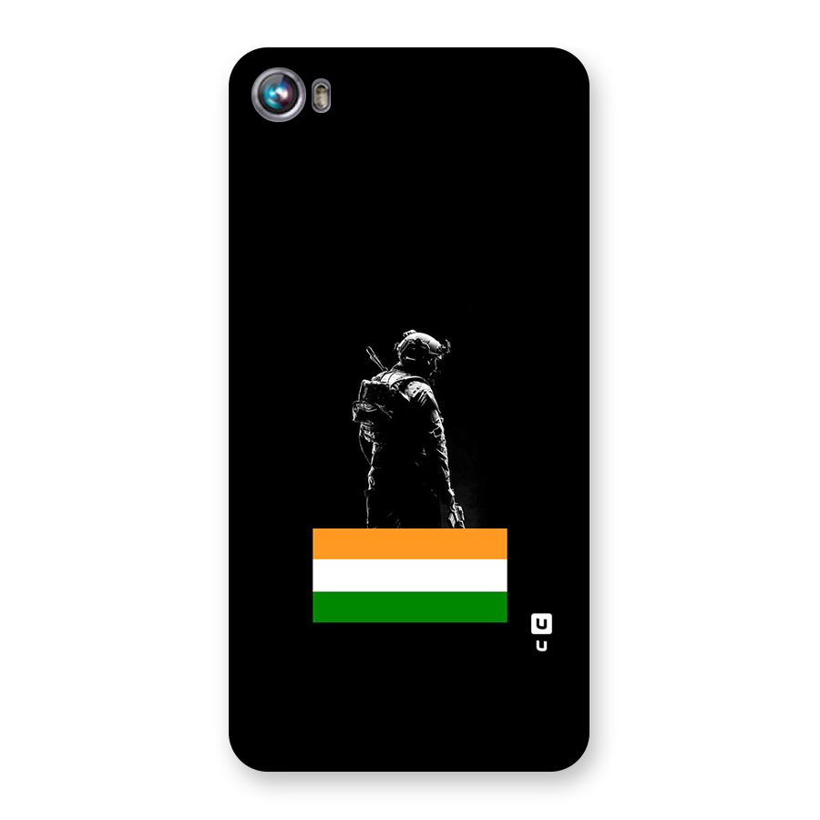 Commando Respect Back Case for Canvas Fire 4 (A107)