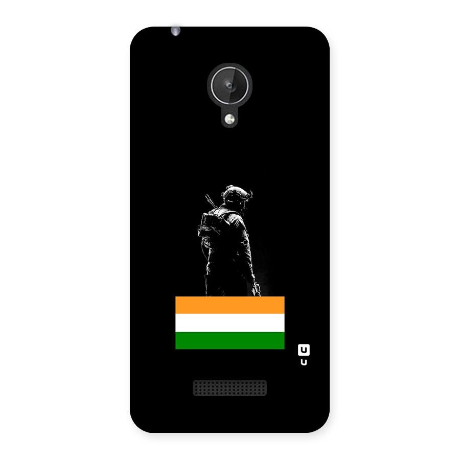 Commando Respect Back Case for Canvas Spark Q380