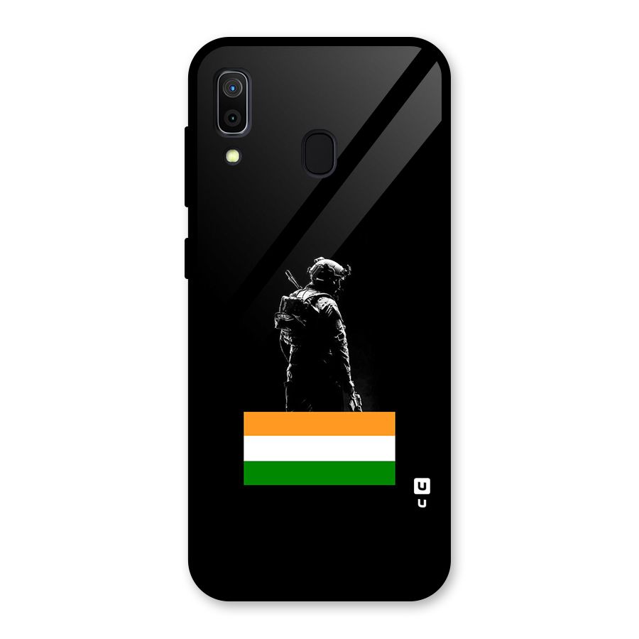 Commando Respect Glass Back Case for Galaxy A30