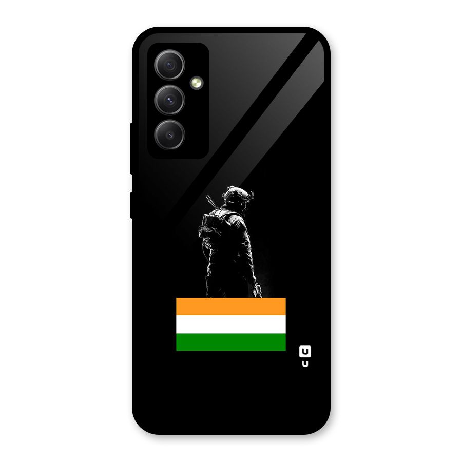 Commando Respect Glass Back Case for Galaxy A34
