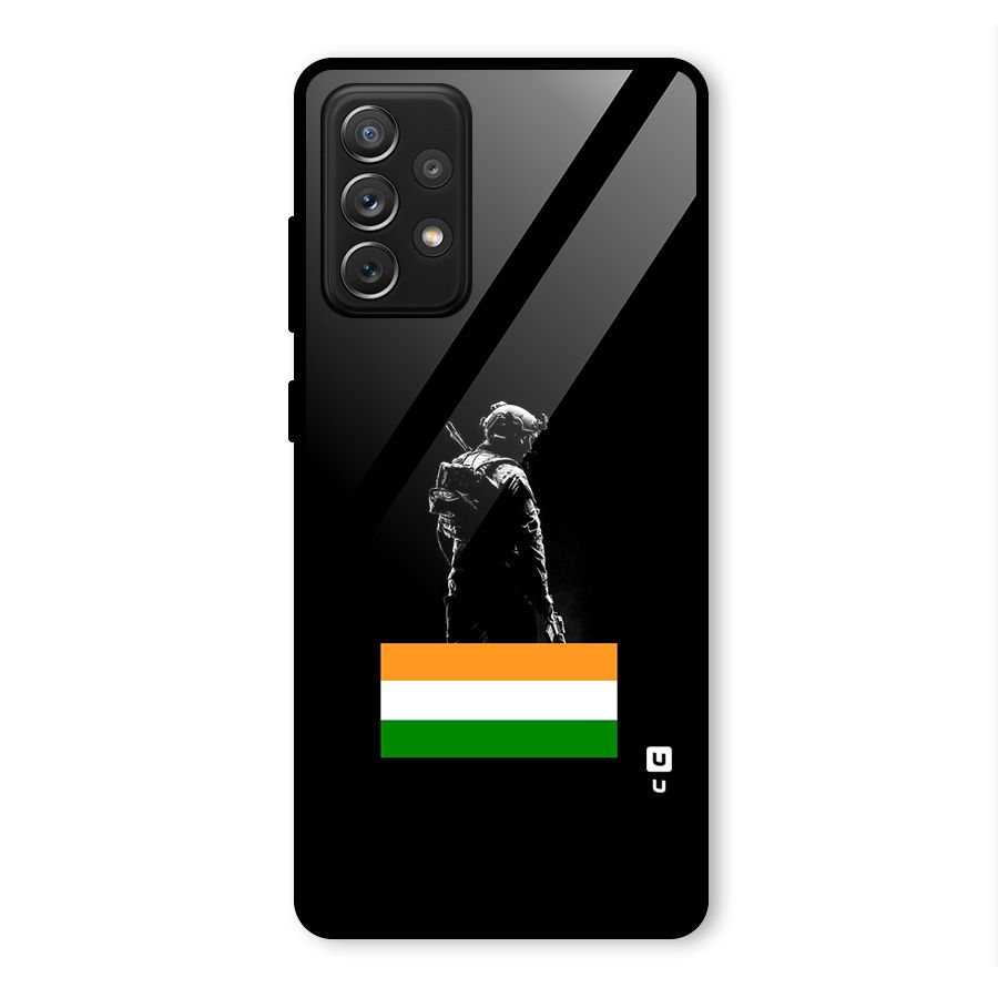 Commando Respect Glass Back Case for Galaxy A72