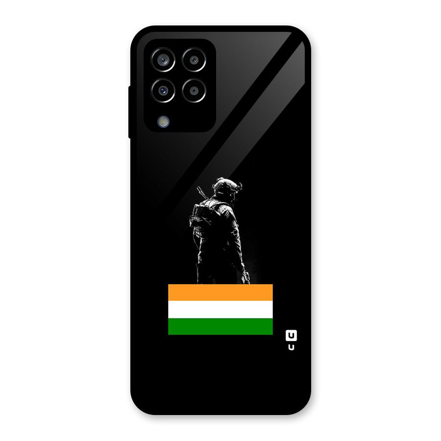 Commando Respect Glass Back Case for Galaxy M33