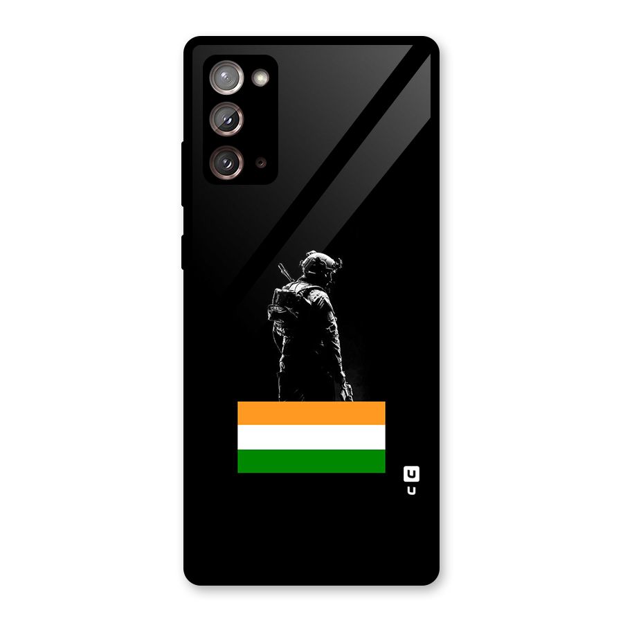 Commando Respect Glass Back Case for Galaxy Note 20
