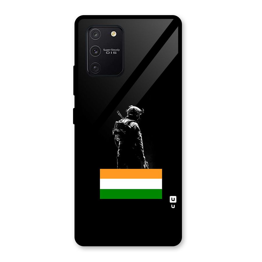 Commando Respect Glass Back Case for Galaxy S10 Lite
