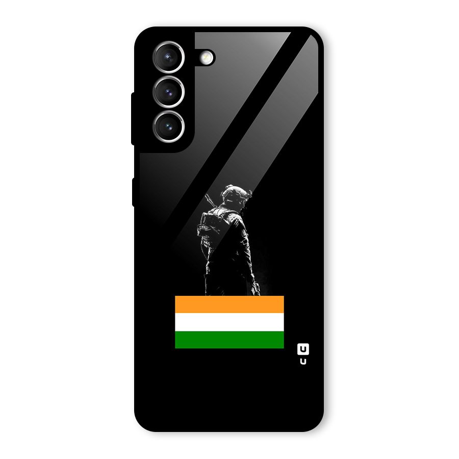 Commando Respect Glass Back Case for Galaxy S21 5G
