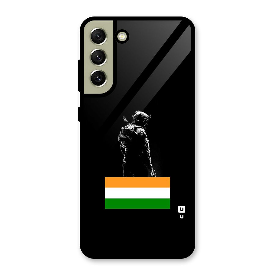 Commando Respect Glass Back Case for Galaxy S21 FE 5G