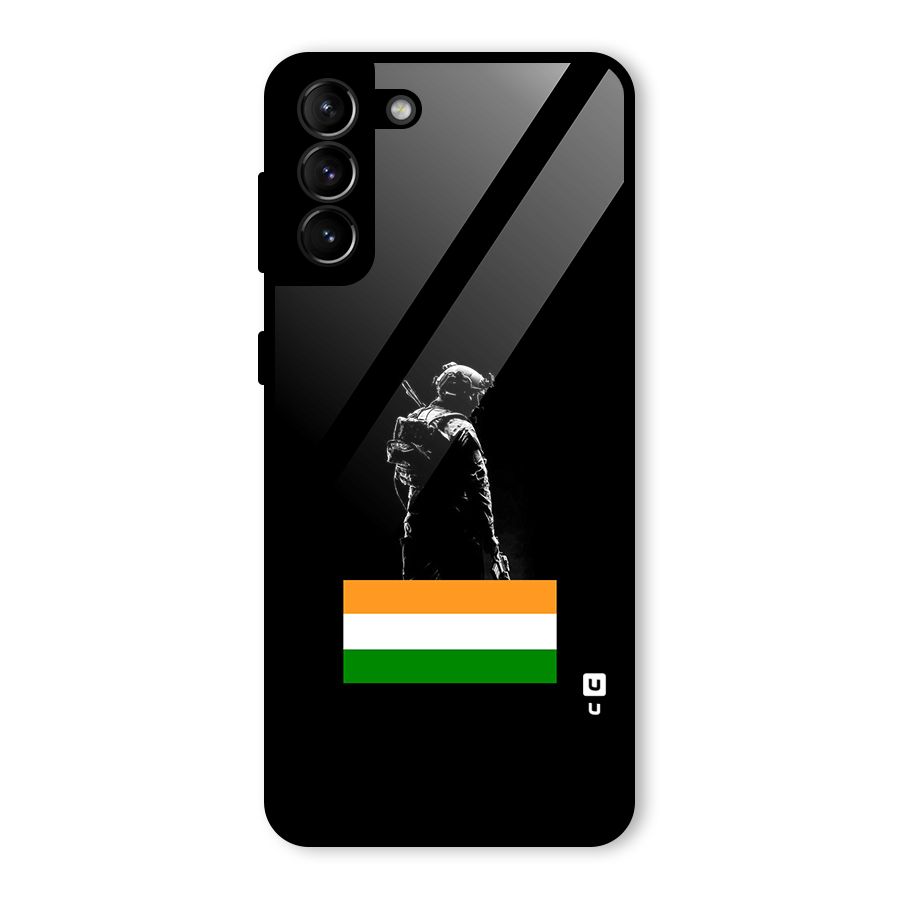 Commando Respect Glass Back Case for Galaxy S21 Plus