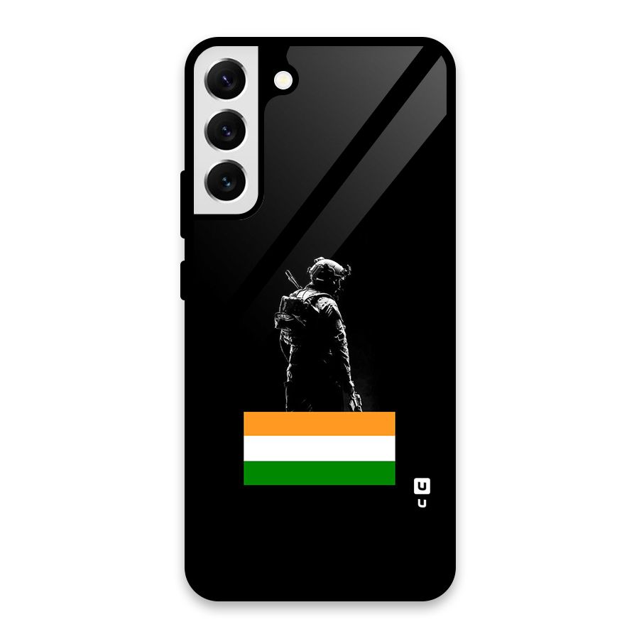 Commando Respect Glass Back Case for Galaxy S22 Plus 5G