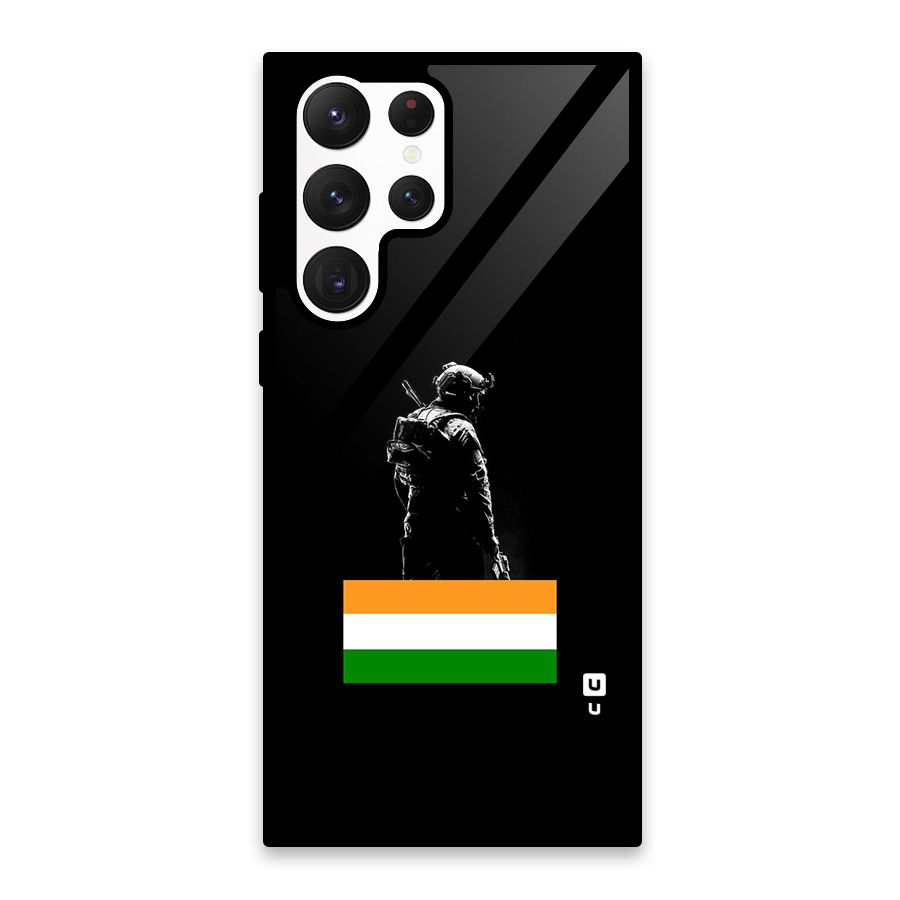 Commando Respect Glass Back Case for Galaxy S22 Ultra 5G