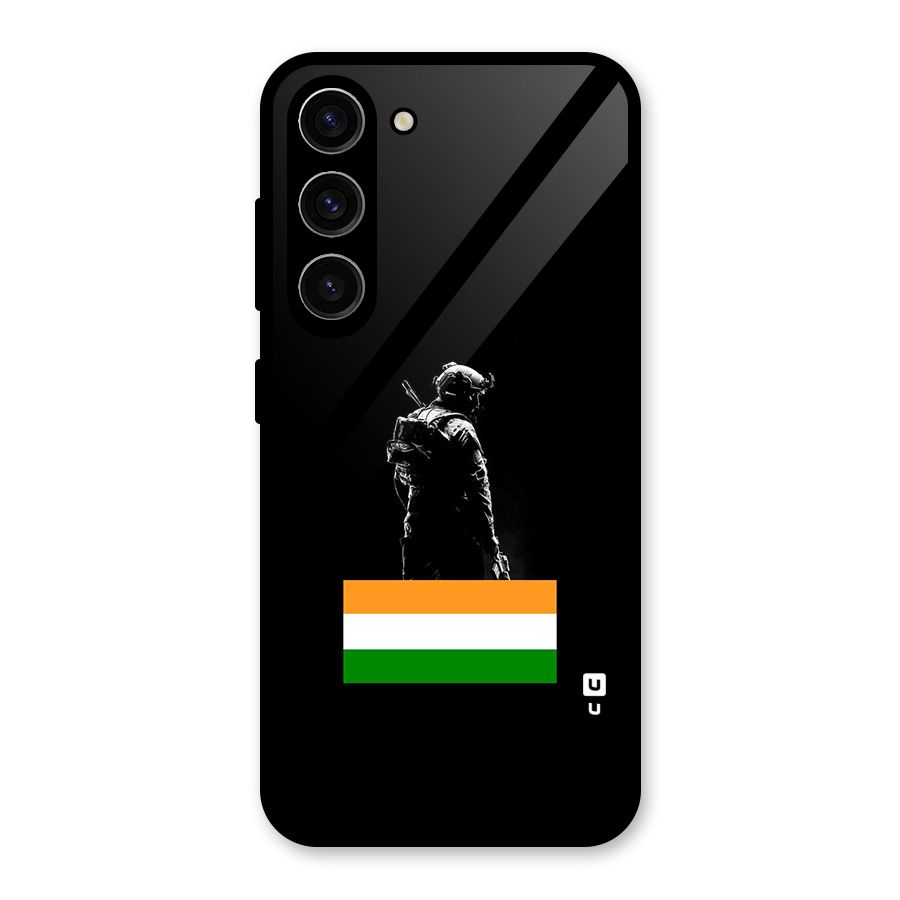 Commando Respect Glass Back Case for Galaxy S23