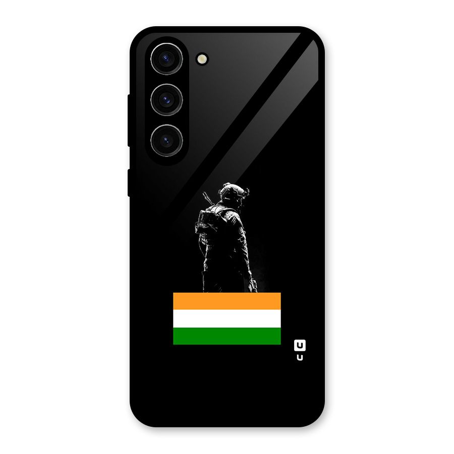 Commando Respect Glass Back Case for Galaxy S23 Plus