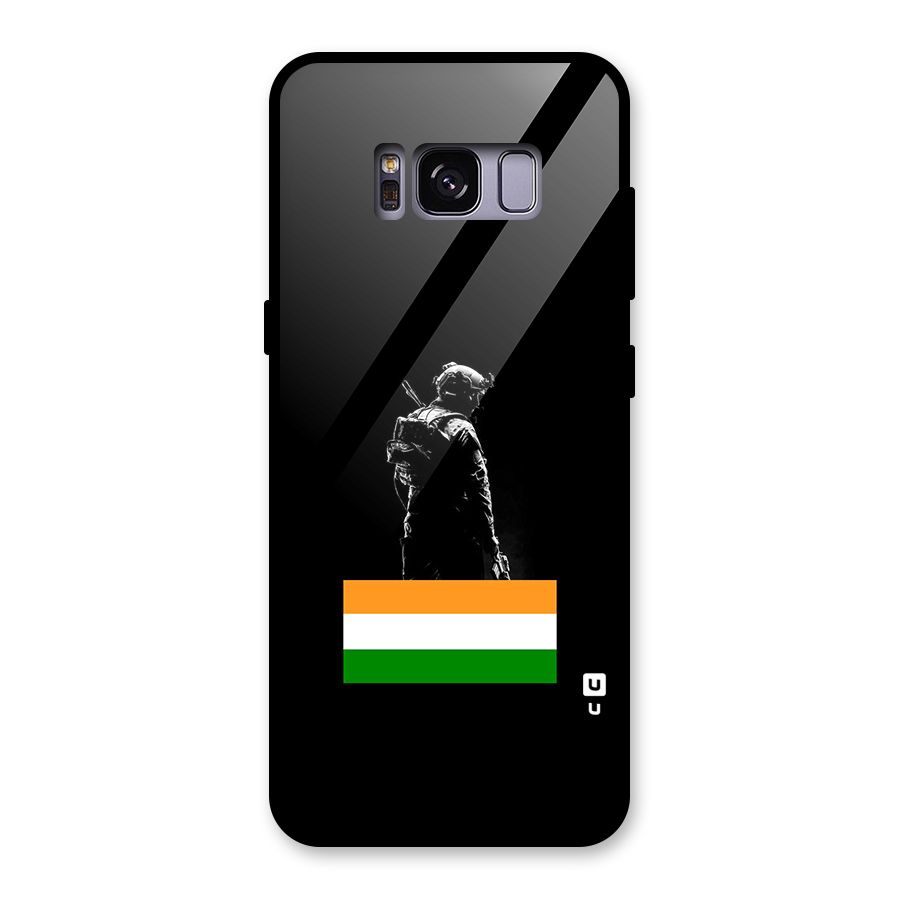 Commando Respect Glass Back Case for Galaxy S8