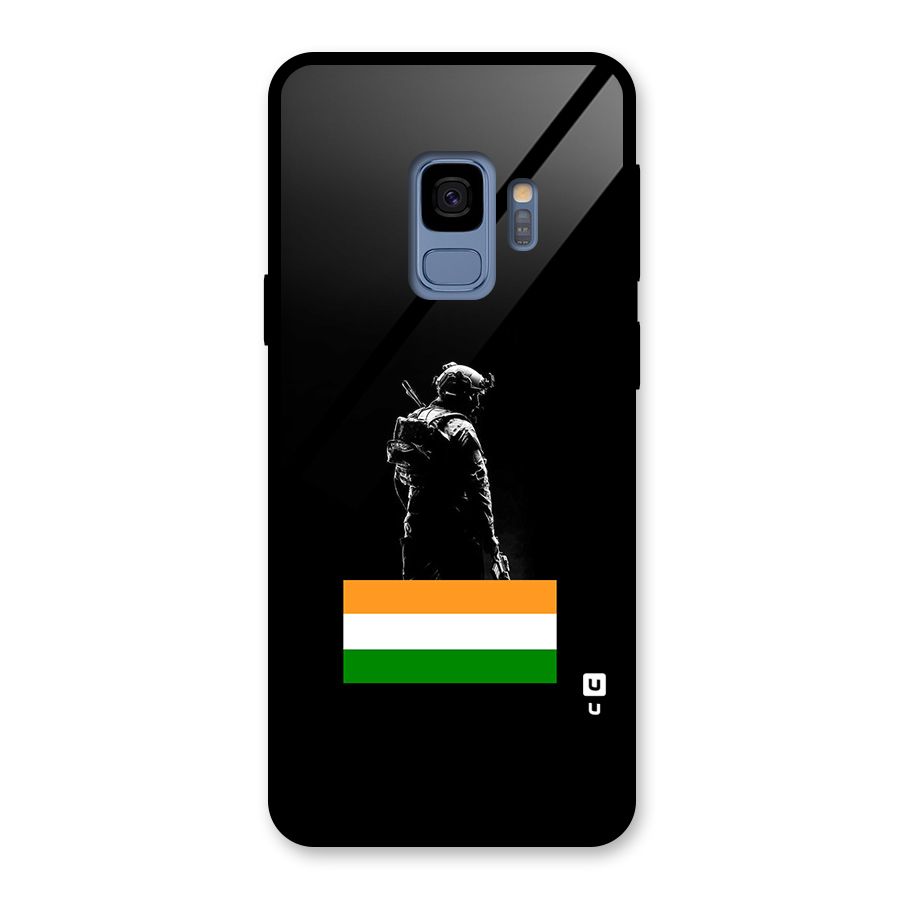 Commando Respect Glass Back Case for Galaxy S9
