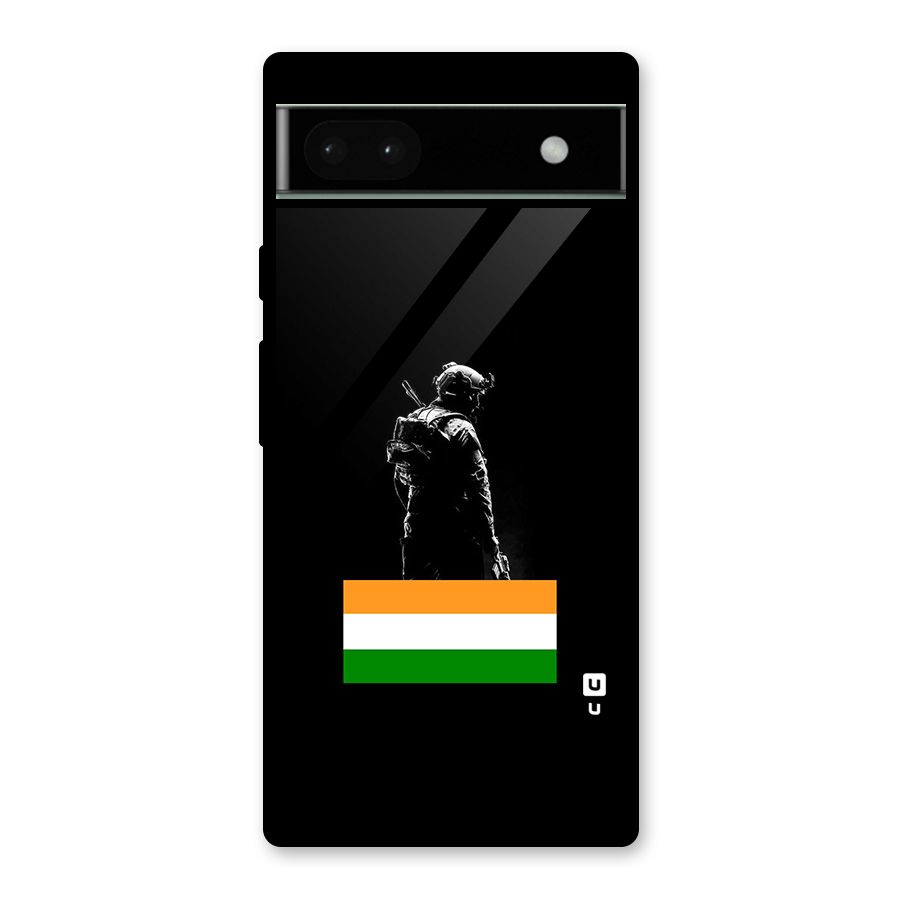 Commando Respect Glass Back Case for Google Pixel 6a
