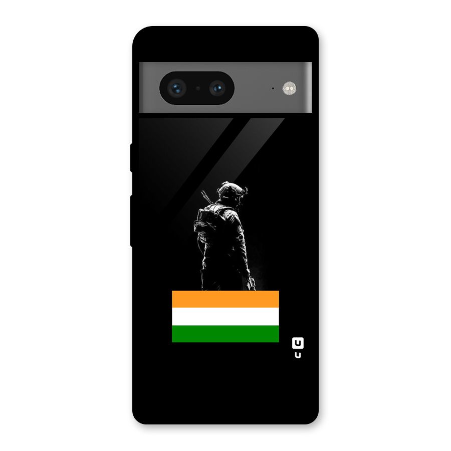 Commando Respect Glass Back Case for Google Pixel 7