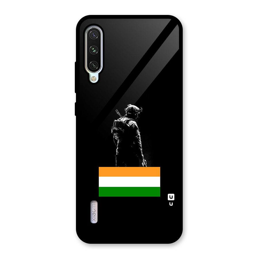 Commando Respect Glass Back Case for Mi A3