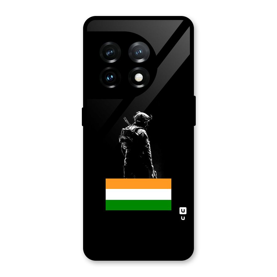 Commando Respect Glass Back Case for OnePlus 11