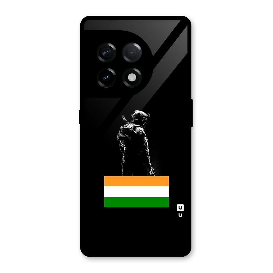 Commando Respect Glass Back Case for OnePlus 11R