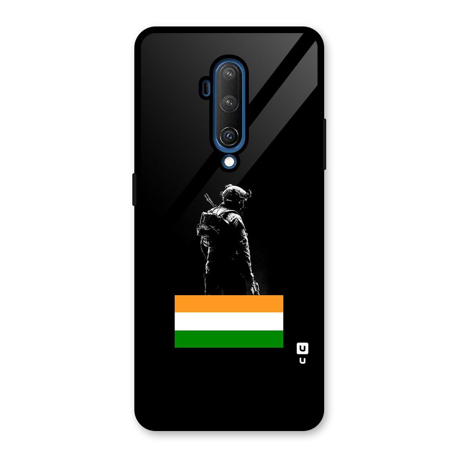 Commando Respect Glass Back Case for OnePlus 7T Pro